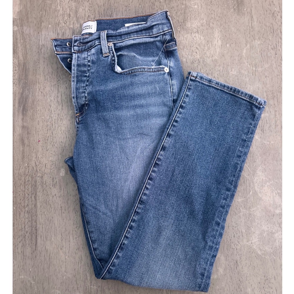 Citizens of Humanity Emerson Slim Boyfriend Jeans Blue Denim Size 24